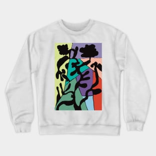 Colourful Plant Silhouette Crewneck Sweatshirt